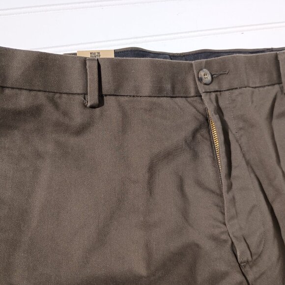 DOCKERS Khaki Pants Mens 38 x 30 Brown D4 Relaxed Fit Flat Front Slacks NWT - Picture 8 of 16